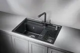 Кухонная мойка Granula KS-7302 (730*510) Черный