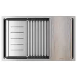 Кухонная мойка Paulmark Next-multi sink 74 UNI (740*450) Брашированная сталь BS