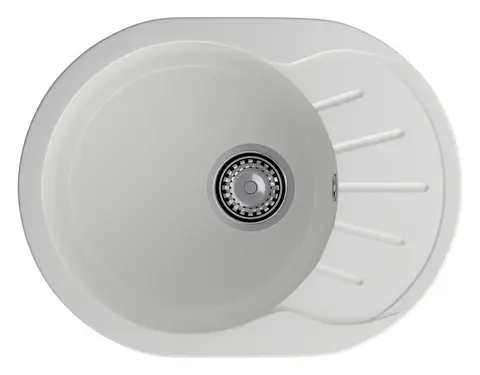Кухонная мойка Granfest Rondo 580L (579*445) Иней