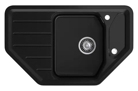 Кухонная мойка Granfest Corner 800E (790*490) Черный