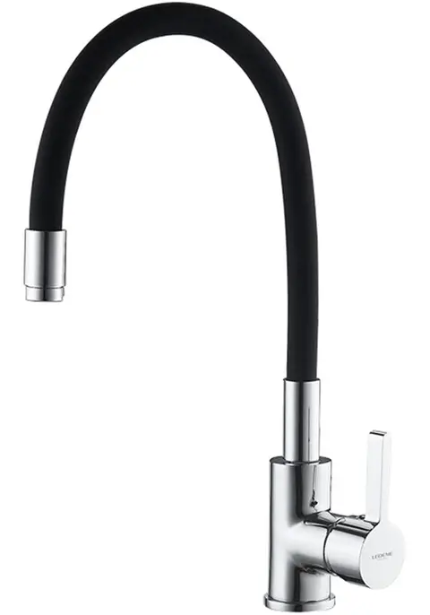 Смеситель Ledeme L4898-2 (Черный/Хром)